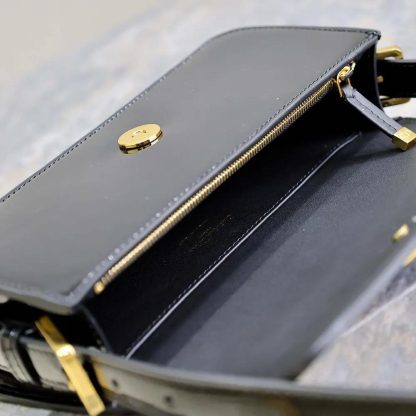 Dior Women Miss Dior Flap Bag Black Patent Calfskin - 图片 10