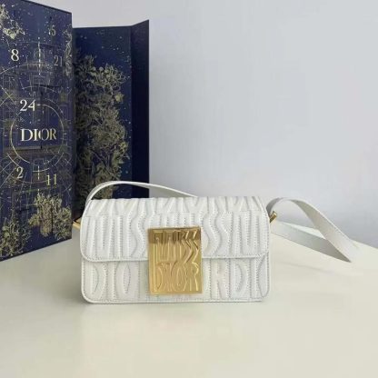 Dior Women Miss Dior Flap Bag Latte Quilted Miss Dior Allover Calfskin - 图片 2