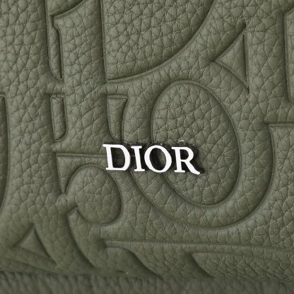 Dior Unisex Rider 2.0 Zipped Backpack Khaki Dior Gravity Leather and Khaki Grained Calfskin - 图片 7