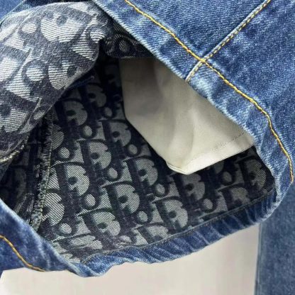 Dior Women Shorts Blue Stonewashed Cotton Denim - 图片 8