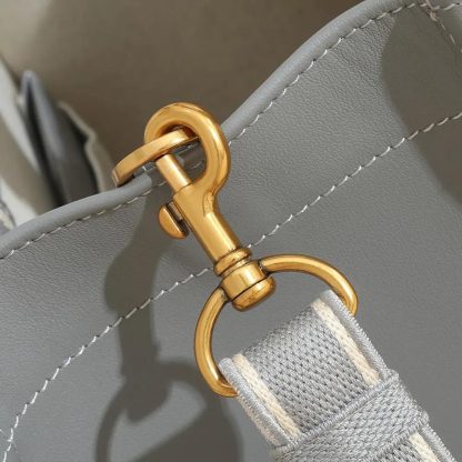 Dior Women Small Dior Book Tote Gray Dior Oblique Embroidery and Calfskin - 图片 8
