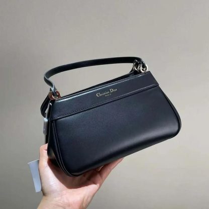 Dior Women Small Dior Key Bag Black Box Calfskin - 图片 5