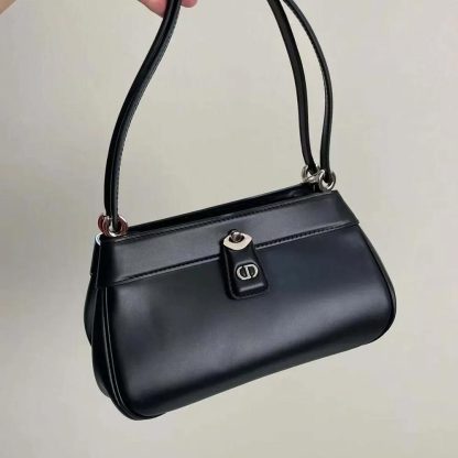 Dior Women Small Dior Key Bag Black Box Calfskin - 图片 3
