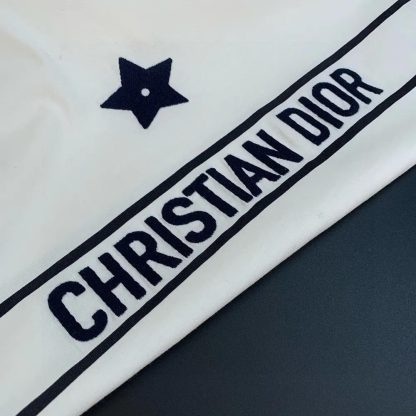 Dior Men T-Shirt White Cotton Jersey with Signature - 图片 7