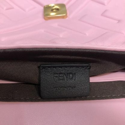Fendi Women Baguette Mini Pink Nappa Leather Bag with FF Motif - 图片 10