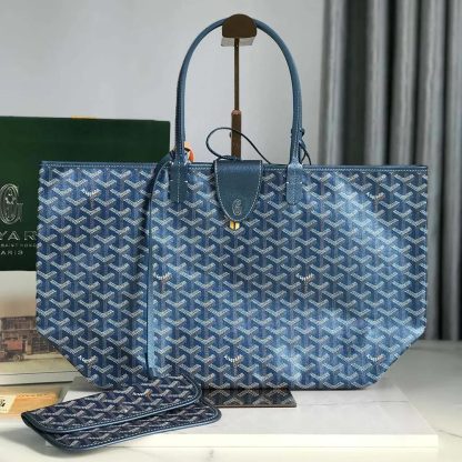 Goyard Unisex Saint Louis GM bag-Pearly Blue STLCROGMLTY91CL91P - 图片 4