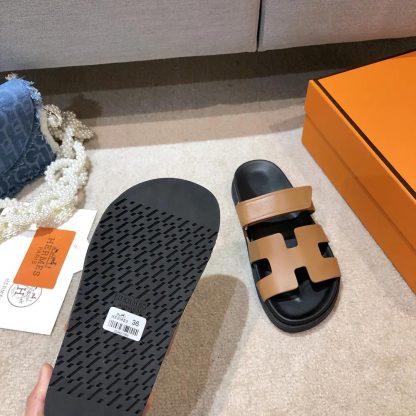 Hermes Unisex Chypre Sandal-Brown H222299ZvA3360 - 图片 10