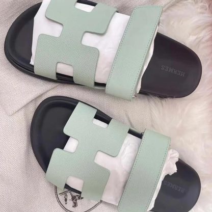 Hermes Unisex Chypre Sandal-Light Green H231295ZvDF350 - 图片 3