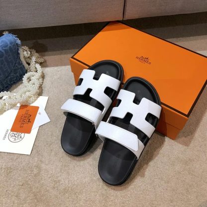 Hermes Unisex Chypre Sandal-White H222100Zv90380 - 图片 4