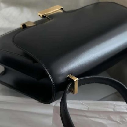 Hermes Women Constance 24 Bag Box Leather-BlackGold - 图片 10
