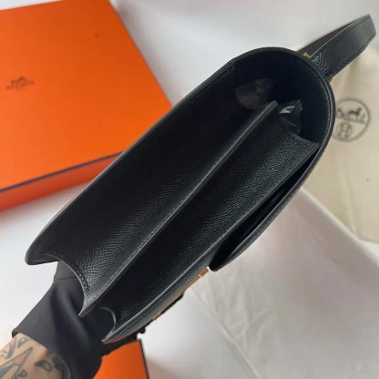 Hermes Women Constance 24 Bag Epsom Leather-BlackGold - 图片 5