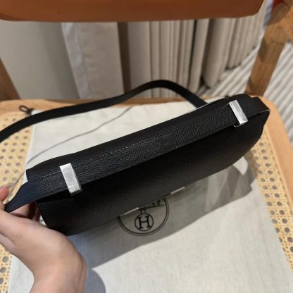 Hermes Women Constance 24 Bag Epsom Leather-BlackSilver - 图片 6