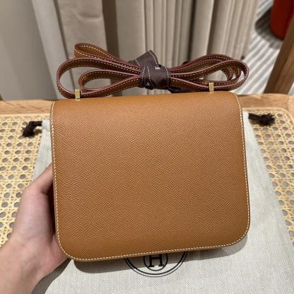Hermes Women Constance 24 Bag Epsom Leather-BrownGold - 图片 3