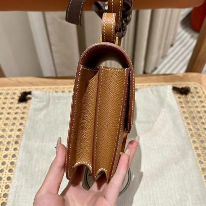 Hermes Women Constance 24 Bag Epsom Leather-BrownGold - 图片 6