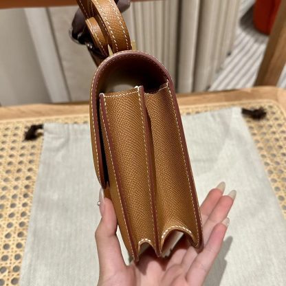 Hermes Women Constance 24 Bag Epsom Leather-BrownGold - 图片 5
