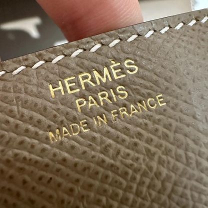 Hermes Women Constance 24 Bag Epsom Leather-GrayGold - 图片 9