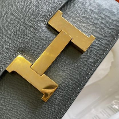 Hermes Women Constance 24 Bag Epsom Leather-GreyGold - 图片 6
