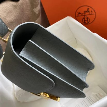 Hermes Women Constance 24 Bag Epsom Leather-GreyGold - 图片 5