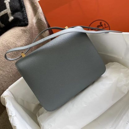 Hermes Women Constance 24 Bag Epsom Leather-GreyGold - 图片 4