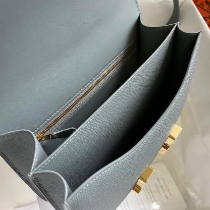 Hermes Women Constance 24 Bag Epsom Leather-GreyGold - 图片 7
