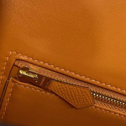 Hermes Women Constance 24 Bag Epsom Leather-OrangeGold - 图片 10