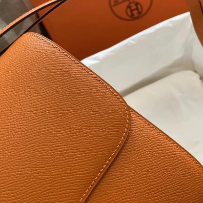 Hermes Women Constance 24 Bag Epsom Leather-OrangeGold - 图片 6