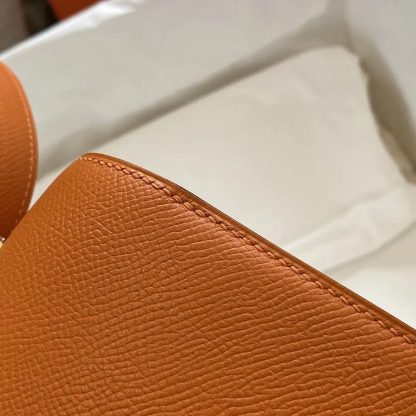 Hermes Women Constance 24 Bag Epsom Leather-OrangeGold - 图片 8