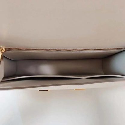 Hermes Women Constance 24 Bag Epsom Leather-WhiteGold - 图片 10