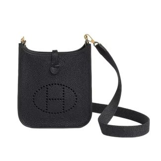 Hermes Women Evelyne 16 Amazone in Clemence Leather-BlackGold