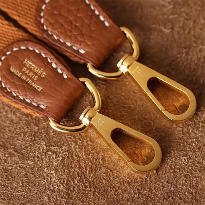 Hermes Women Evelyne 16 Amazone in Clemence Leather-BrownGold - 图片 7