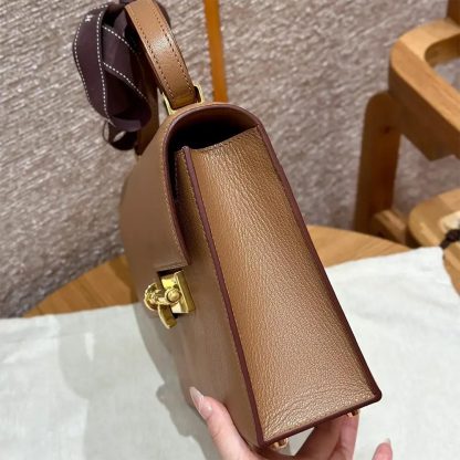 Hermes Women Verrou 21 Bag in Epsom Leather-BrownGold - 图片 4