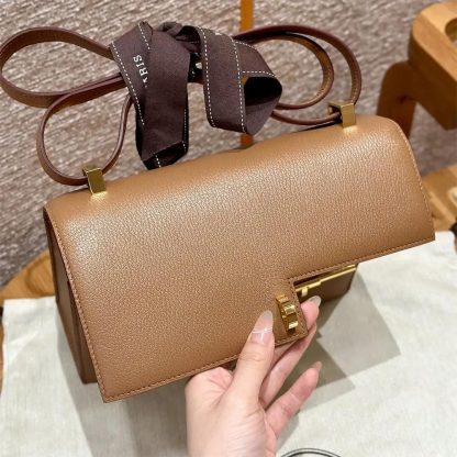 Hermes Women Verrou 21 Bag in Epsom Leather-BrownGold - 图片 7
