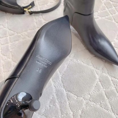 Jimmy Choo Women Cycas Ankle Boot 50 Black Nappa Leather Ankle Boots - 图片 10