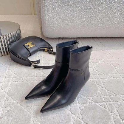 Jimmy Choo Women Cycas Ankle Boot 50 Black Nappa Leather Ankle Boots - 图片 3