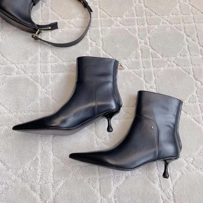 Jimmy Choo Women Cycas Ankle Boot 50 Black Nappa Leather Ankle Boots - 图片 6