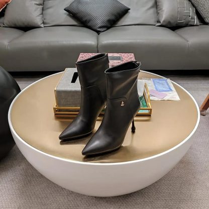 Jimmy Choo Women Cycas Ankle Boot 80 Black Nappa Leather Ankle Boots - 图片 3