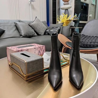 Jimmy Choo Women Cycas Ankle Boot 80 Black Nappa Leather Ankle Boots - 图片 2