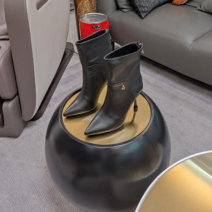 Jimmy Choo Women Cycas Ankle Boot 80 Black Nappa Leather Ankle Boots - 图片 5