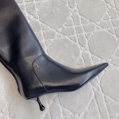 Jimmy Choo Women Cycas Knee Boot 95 Black Nappa Leather Knee-High Boots - 图片 8