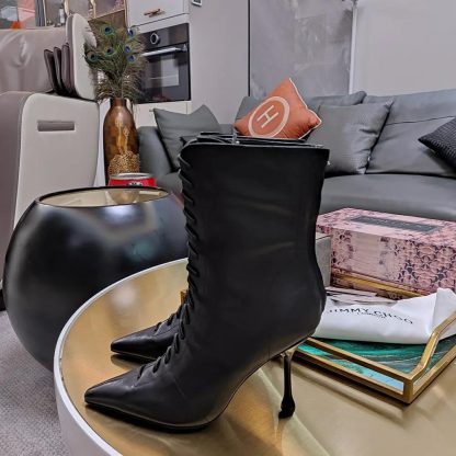 Jimmy Choo Women Scarlett Ankle Boot 95 Black Nappa Leather Boots - 图片 8