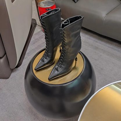 Jimmy Choo Women Scarlett Ankle Boot 95 Black Nappa Leather Boots - 图片 5