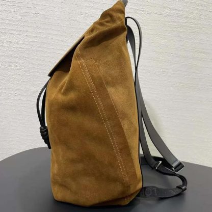 Loewe Unisex Flamenco Backpack in Pressed Suede 0011083391 - 图片 6