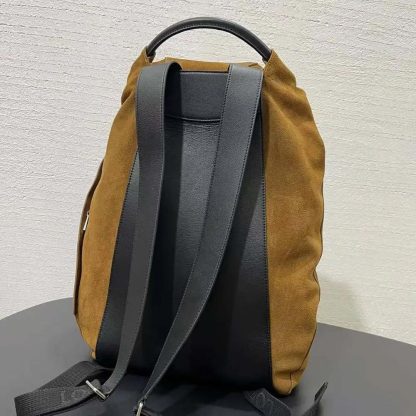 Loewe Unisex Flamenco Backpack in Pressed Suede 0011083391 - 图片 7