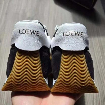 Loewe Unisex Flow Runner in Nylon and Suede-Black L815282X88 - 图片 6