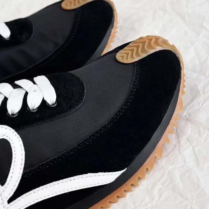Loewe Unisex Flow Runner in Nylon and Suede-Black L815282X88 - 图片 7