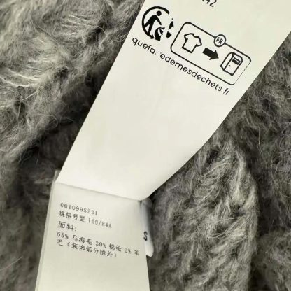 Loewe Women Anagram Sweater in Mohair-Grey S359Y14KBO - 图片 9