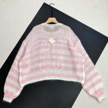 Loewe Women Anagram Sweater in Mohair-Pink S359Y14KCS - 图片 4