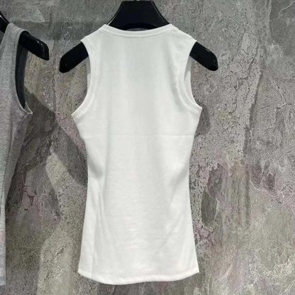 Loewe Women Anagram Tank Top in Cotton-White S359Y23X84 - 图片 3