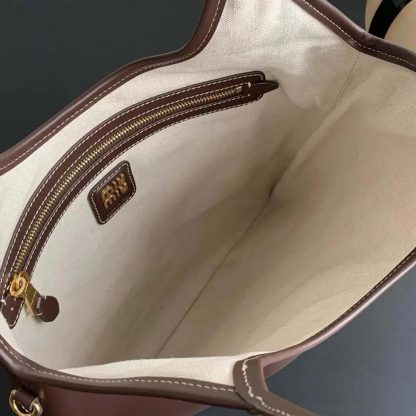 Miu Miu Women IVY Leather Bag-Chocolate 5BG231_2CRW_F0NBL_V_MLN - 图片 9