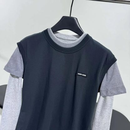 Miu Miu Women Set of 3 Jersey T-shirts MJE15137EF04AESOOO - 图片 10